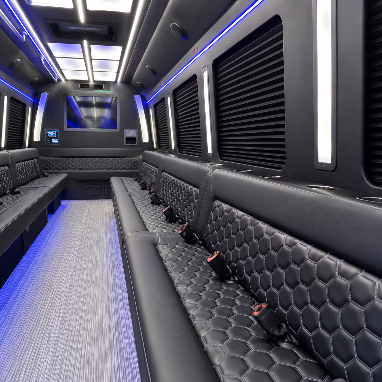 billings party bus rental interior